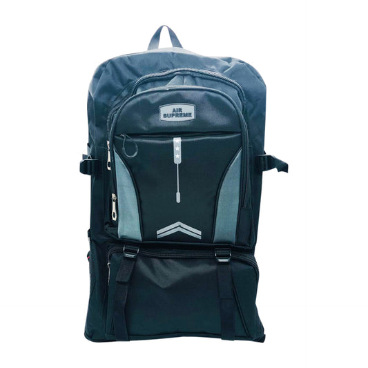 D317 Extendable Multi Pockets Travel Backpack - Black