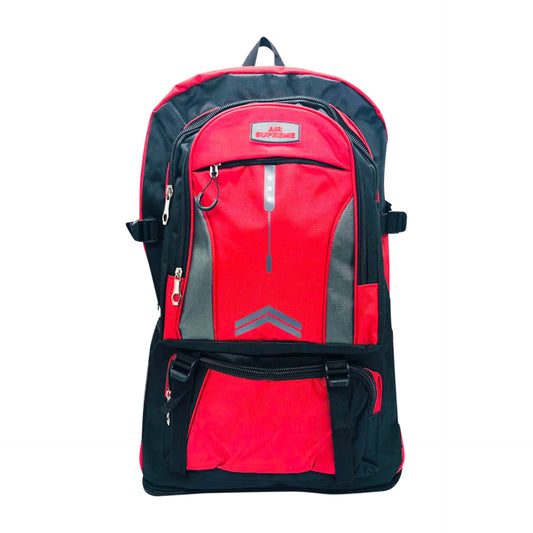 D317 Extendable Multi Pockets Travel Backpack - Red