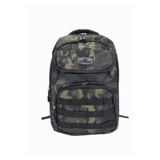 D-357 Pixel Grids Camouflage Travel Backpack - Dark